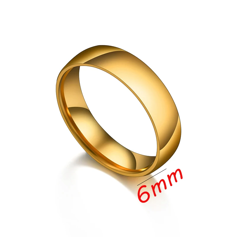 Letdiffery Smooth Stainless Steel Couple Rings Gold Simple 4MM Women Men Lovers Wedding Jewelry Engagement Gifts
Letdiffery Smooth Stainless Steel Couple Rings Gold Simple 4MM Women Men Lovers Wedding Jewelry Engagement Gifts