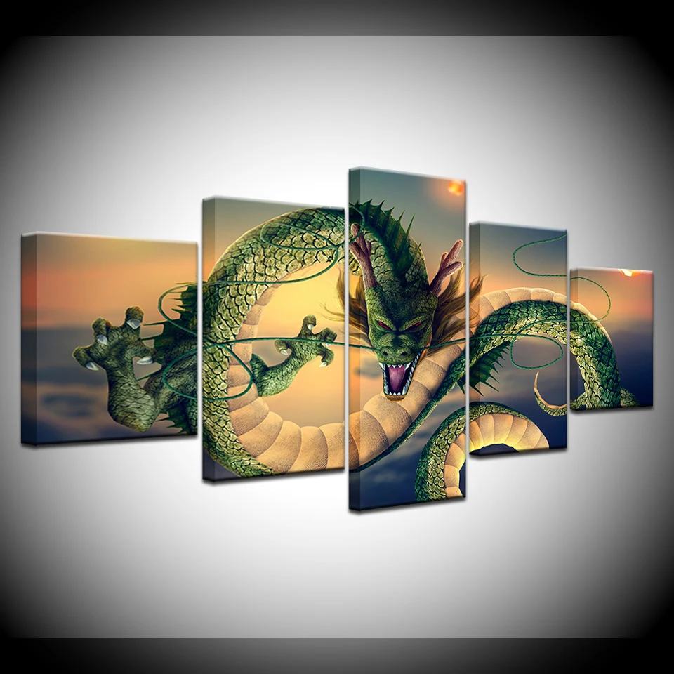 The green Dragon 5 piece Wallpapers modern Modular Poster art Canvas painting for Living Room Home Decor
The green Dragon 5 piece Wallpapers modern Modular Poster art Canvas painting for Living Room Home Decor