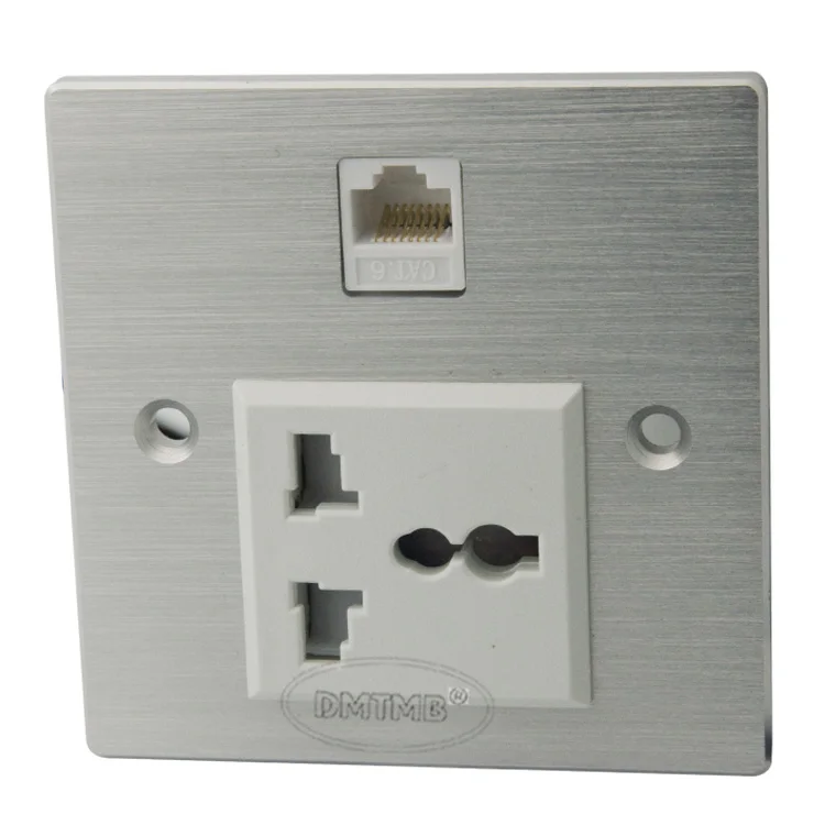Aluminum RJ45 AC power wall plate and support customer design | Электроника