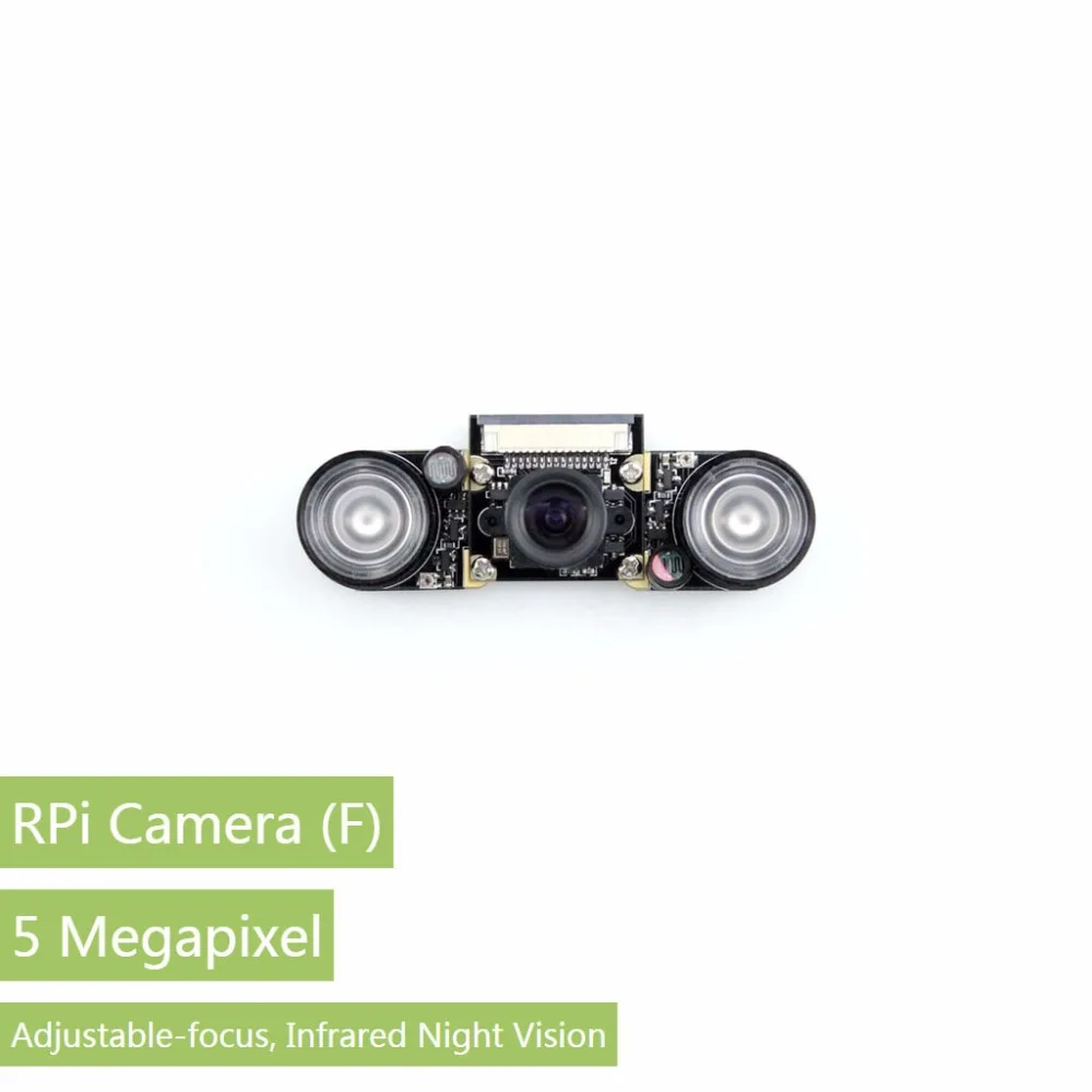 5pcs/lot Waveshare Raspberry Pi Camra for Model A+/B/B+/2 B/3 B Night Vision Camera Module 5MP OV5647 Webcam Video 1080p Camera
5pcs/lot Waveshare Raspberry Pi Camra for Model A+/B/B+/2 B/3 B Night Vision Camera Module 5MP OV5647 Webcam Video 1080p Camera