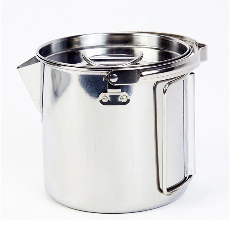 1.2L Portable Outdoor Stainless Steel Kettles Boil Water Hanging Pot Hot Soup Coffee Tableware For Mountaineering Camping 0.2
1.2L Portable Outdoor Stainless Steel Kettles Boil Water Hanging Pot Hot Soup Coffee Tableware For Mountaineering Camping 0.2