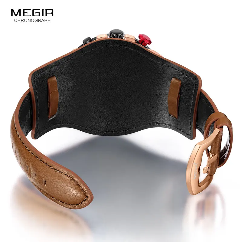 MEGIR Men's Luminous Quartz Watches 2019 New Relogios Masculino Leather Strap Sports Army Chronograph Wrist Watch ML2099 Rose
MEGIR Men's Luminous Quartz Watches 2019 New Relogios Masculino Leather Strap Sports Army Chronograph Wrist Watch ML2099 Rose
