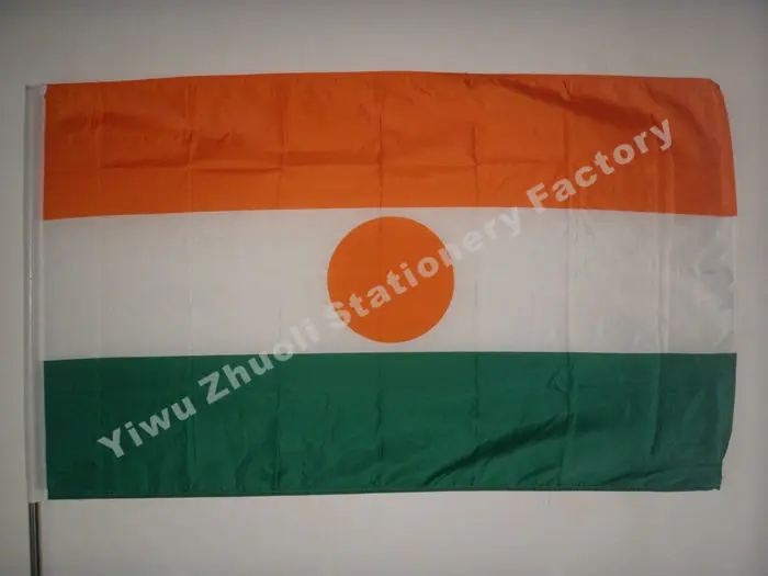 Niger Flag 150X90cm (3x5FT) 115g 100D Polyester Double Stitched High Quality Free Shipping
Niger Flag 150X90cm (3x5FT) 115g 100D Polyester Double Stitched High Quality Free Shipping