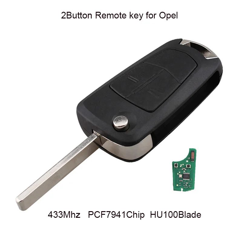 Автомобильный ключ GORBIN с 2 кнопками для Vauxhall Opel Astra H 2004 -2009 Smart Remote PCF7941 Chip HU100 Blade