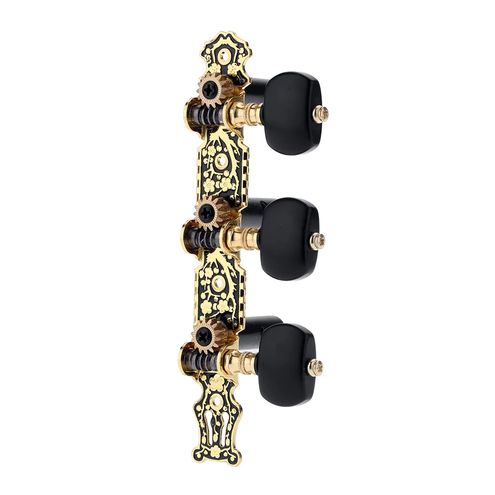 Alice AO-020HV3P 1Pair(Left + right) Classical Guitar Tuning Key Gold /Black Plated Peg Tuner Machine Head(long) String Tuner
Alice AO-020HV3P 1Pair(Left + right) Classical Guitar Tuning Key Gold /Black Plated Peg Tuner Machine Head(long) String Tuner