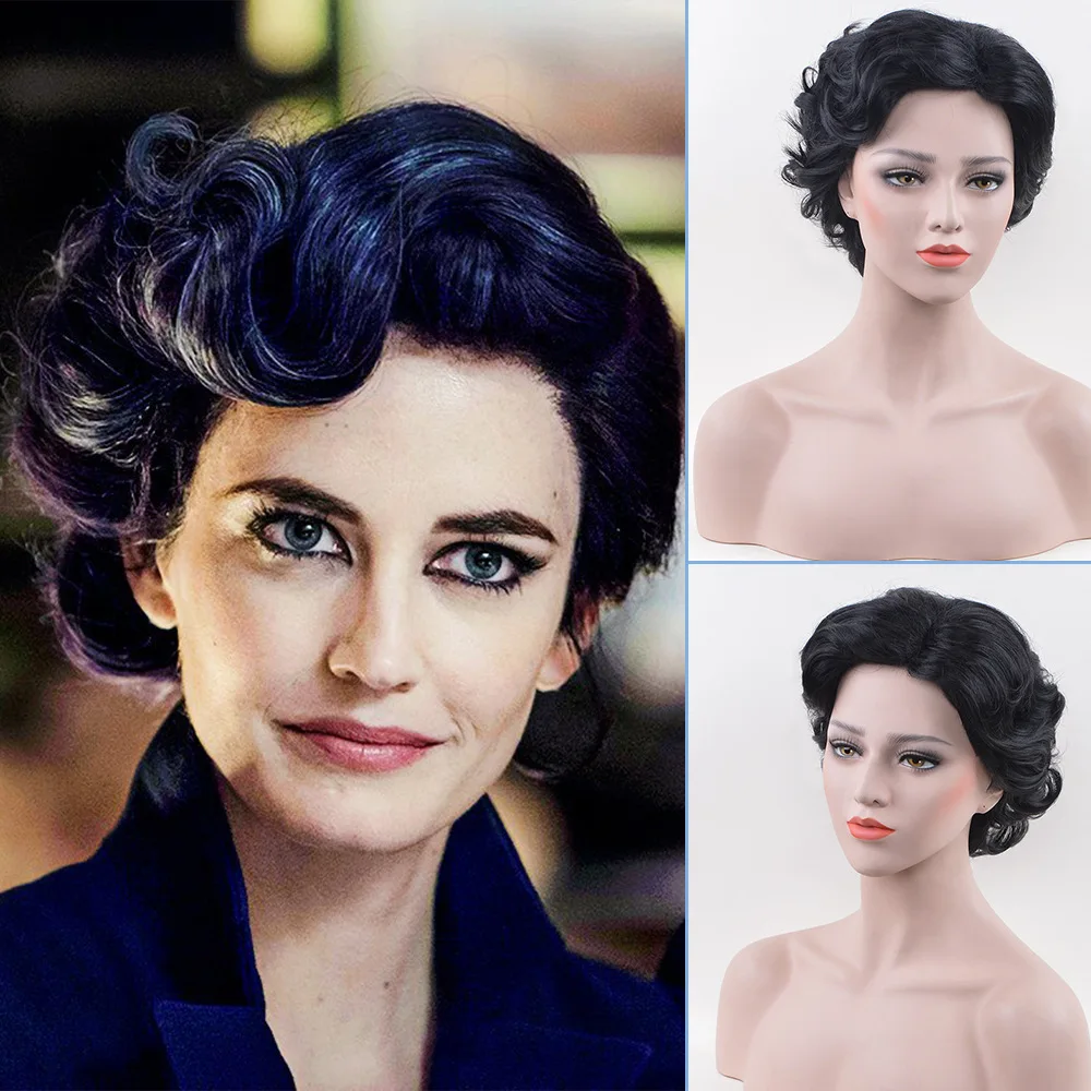 Eva Green Wig Miss Peregrine's Costume Adult Ladies 1920s Vintage Short Curly Hair Womens Halloween Fancy Costume Accessories
Eva Green Wig Miss Peregrine's Costume Adult Ladies 1920s Vintage Short Curly Hair Womens Halloween Fancy Costume Accessories