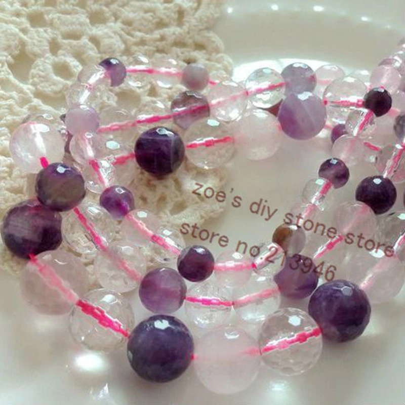 6/8/10MM 2Strands/Pack Three Color Tone Natural Quartz Crystal Loose Strand Jewelry Beads Accessories Findings
6/8/10MM 2Strands/Pack Three Color Tone Natural Quartz Crystal Loose Strand Jewelry Beads Accessories Findings