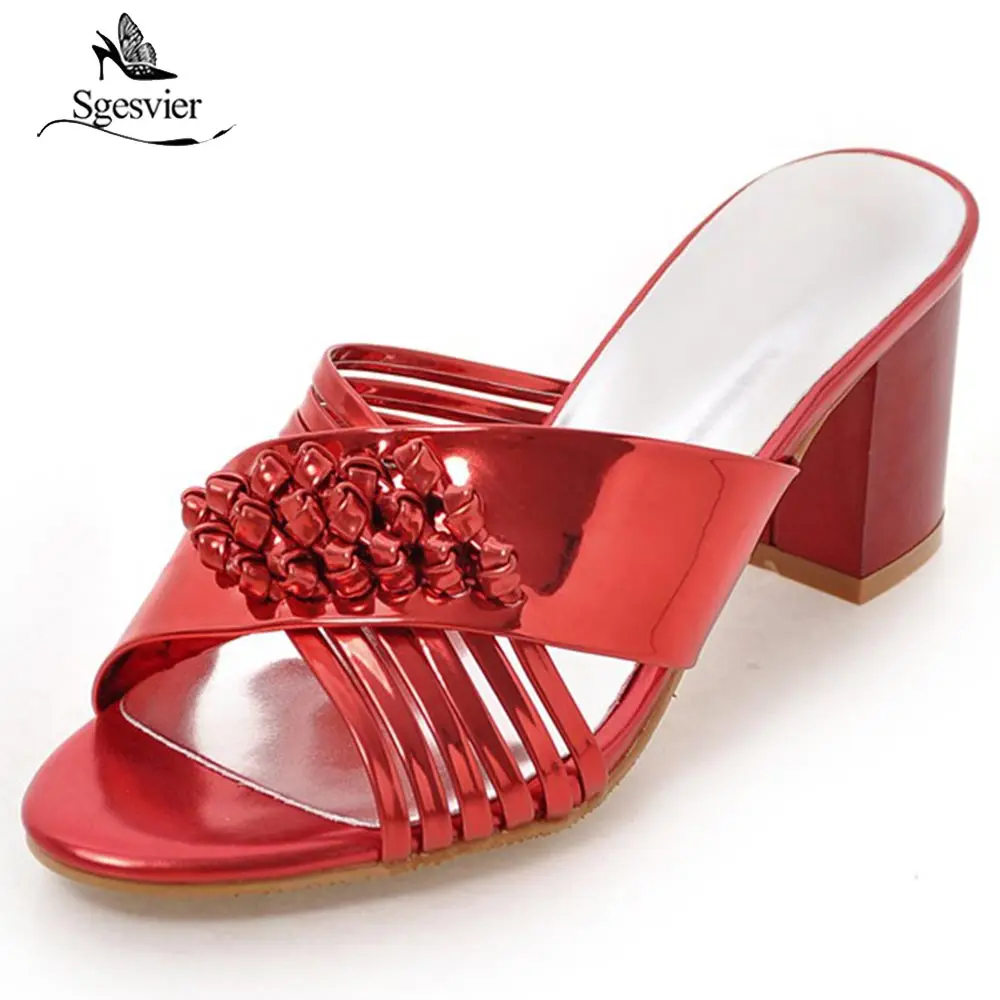 Sgesvier Plus size 32-43 square heels shoes woman PU solid sexy lady sandals shoes summer fashion open-toed party shoes OX447
Sgesvier Plus size 32-43 square heels shoes woman PU solid sexy lady sandals shoes summer fashion open-toed party shoes OX447