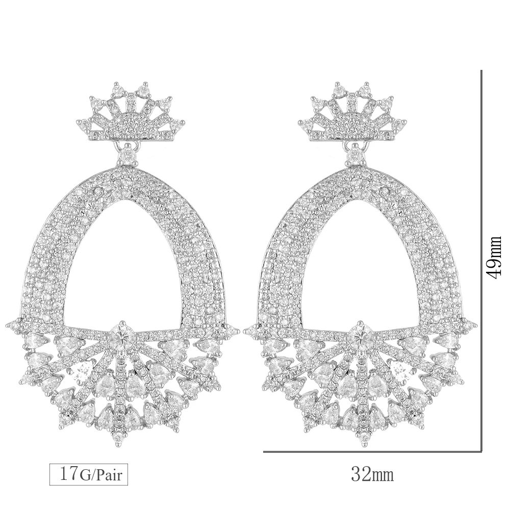 missvikki Earrings Unique Design Big Shiny Round Pendant Earrings For Women Party Jewelry Handmade With Full Cubic Zirconia
missvikki Earrings Unique Design Big Shiny Round Pendant Earrings For Women Party Jewelry Handmade With Full Cubic Zirconia