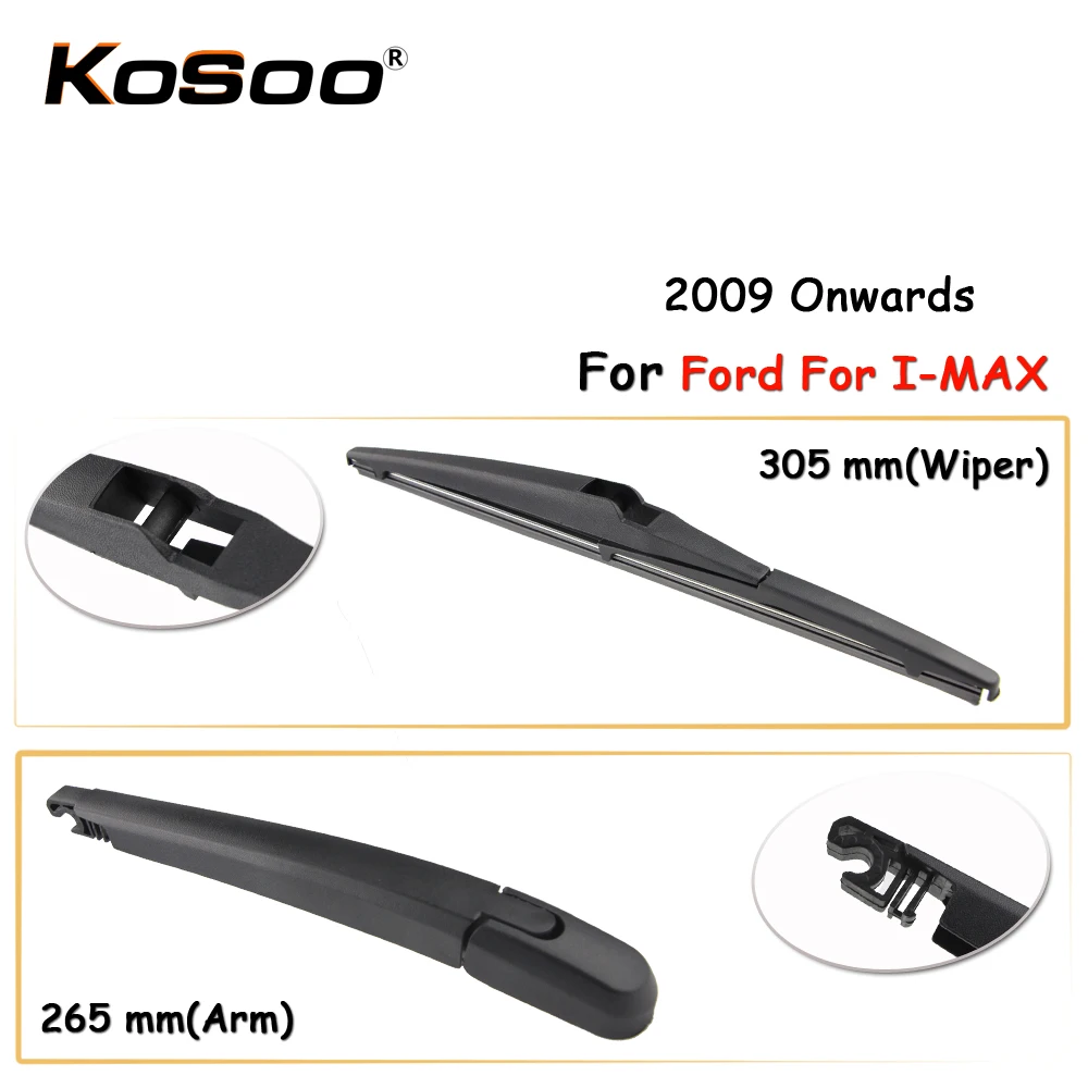 KOSOO Auto Rear Car Wiper Blade For Ford For I-MAX,305mm 2009 Onwards Rear Window Windshield Wiper Blades Arm,Car Accessories
KOSOO Auto Rear Car Wiper Blade For Ford For I-MAX,305mm 2009 Onwards Rear Window Windshield Wiper Blades Arm,Car Accessories