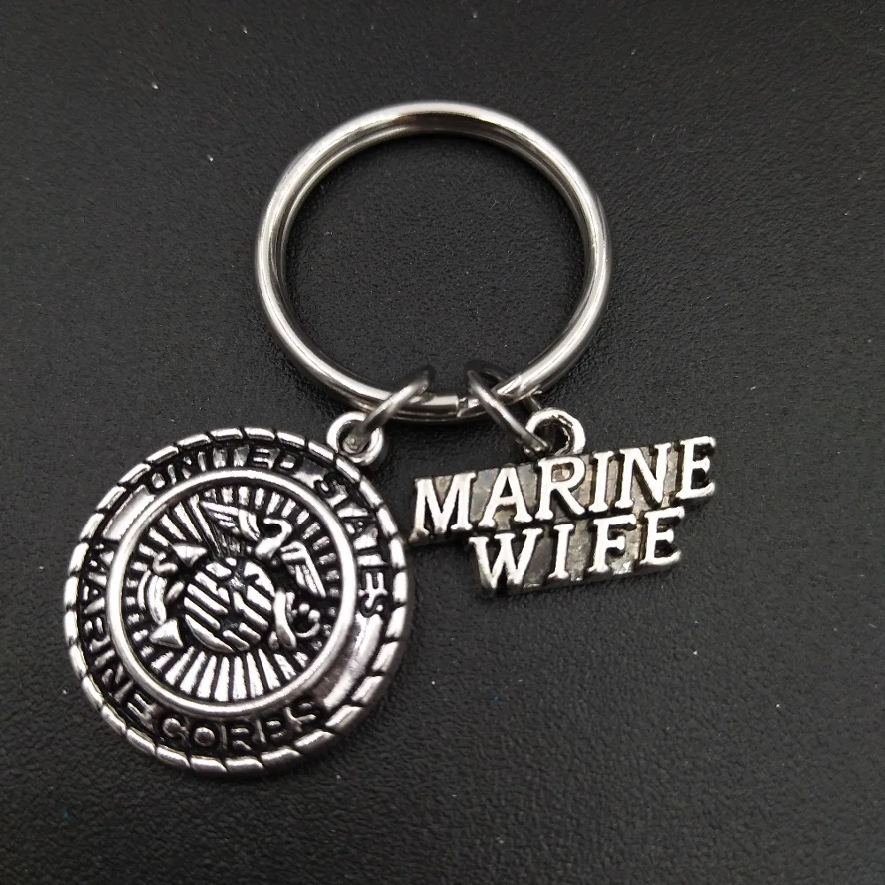 Antique Tone United Stated Military Marine Mom Charm Keychain Stainless Steel Metal Keyring Fashion Jewelry Gift for Wome
Antique Tone United Stated Military Marine Mom Charm Keychain Stainless Steel Metal Keyring Fashion Jewelry Gift for Wome