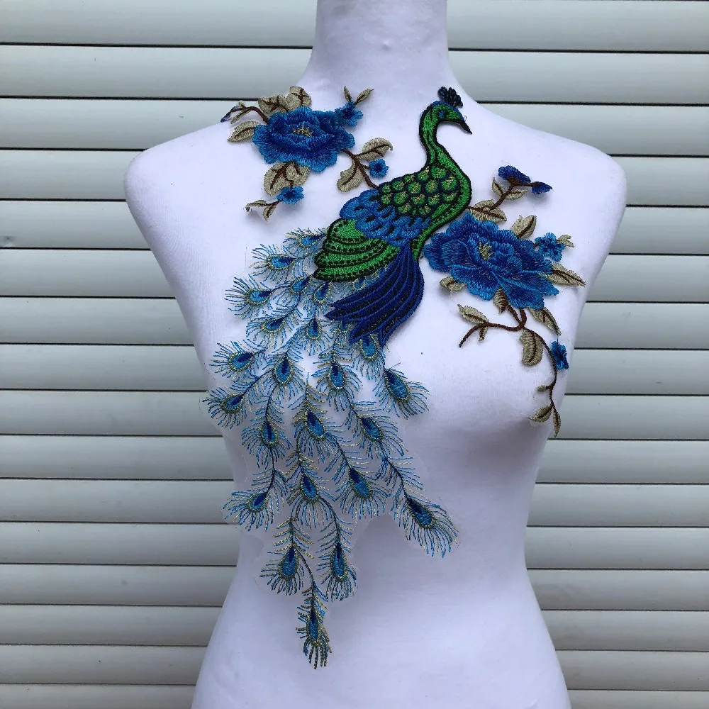 Fabric sequin peacock Lace Sewing Applique Lace Collar Neckline Collar Applique DIY clothing accessory Scrapbooking
Fabric sequin peacock Lace Sewing Applique Lace Collar Neckline Collar Applique DIY clothing accessory Scrapbooking