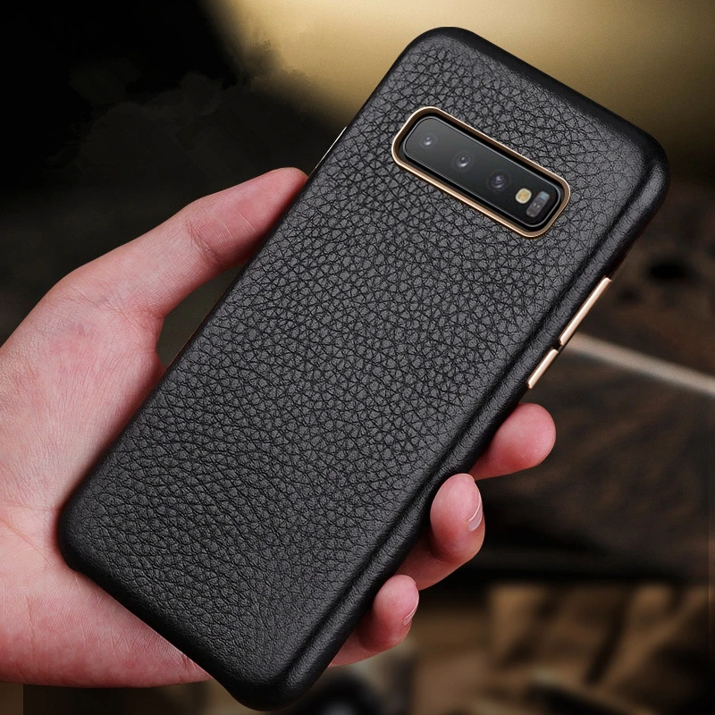 Чехол из натуральной кожи для Samsung Galaxy S10 plus | Мобильные телефоны и аксессуары