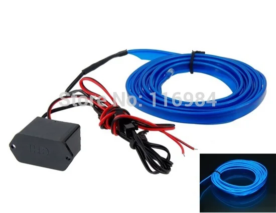2Meters Auto flexible neon light glow el wire 12V flat light for car led strip interior lights with Inverter Car-styling (Blue)
2Meters Auto flexible neon light glow el wire 12V flat light for car led strip interior lights with Inverter Car-styling (Blue)