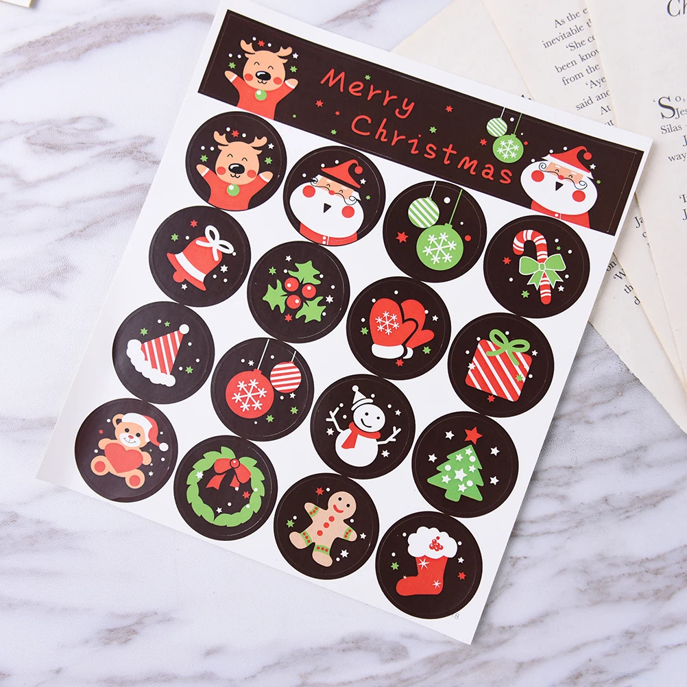 80pcs/5 Sheets DIY Scrapbooking Merry Christmas Gift Kraft Sticker Cookie/Cake/Gift Labels Stickers Kitchen Sweets Party Seal
80pcs/5 Sheets DIY Scrapbooking Merry Christmas Gift Kraft Sticker Cookie/Cake/Gift Labels Stickers Kitchen Sweets Party Seal