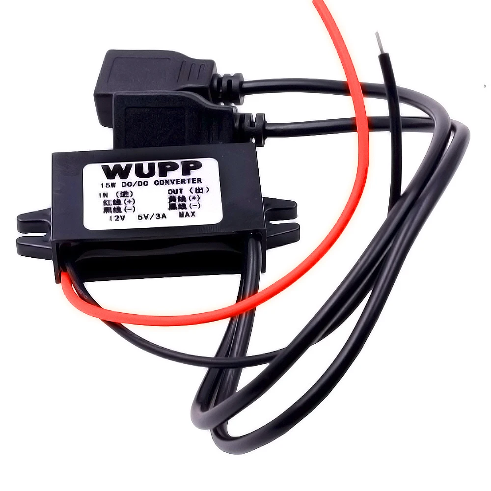 New!WUPP DC-DC Dual USB Connector Car Converter Module Step-Down 12V To 5V 3A 15W Power Outlet Adapter Charger Socket Plug 018A1
New!WUPP DC-DC Dual USB Connector Car Converter Module Step-Down 12V To 5V 3A 15W Power Outlet Adapter Charger Socket Plug 018A1