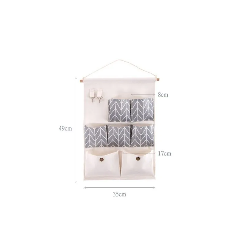 Lattice Cotton Linen Hanging Storage Bag 5 Pockets Wall Mounted Wardrobe Hang Bag Wall Pouch Cosmetic Toys Organizer
Lattice Cotton Linen Hanging Storage Bag 5 Pockets Wall Mounted Wardrobe Hang Bag Wall Pouch Cosmetic Toys Organizer
