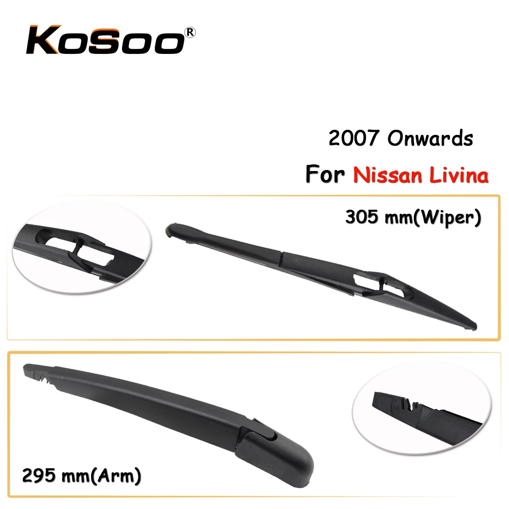 KOSOO Auto Rear Car Wiper Blade For Nissan Livina,305mm 2007 Onwards Rear Window Windshield Wiper Blades Arm,Car Accessories
KOSOO Auto Rear Car Wiper Blade For Nissan Livina,305mm 2007 Onwards Rear Window Windshield Wiper Blades Arm,Car Accessories