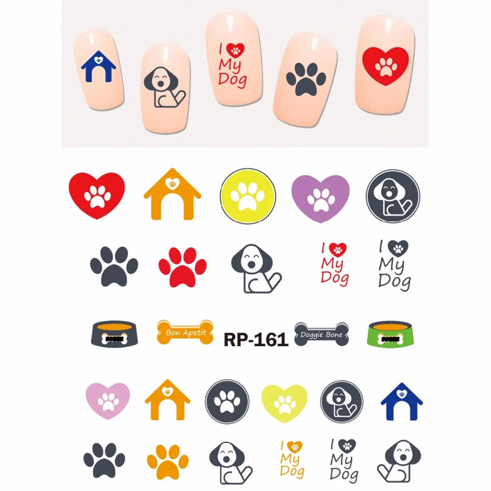 NAIL ART BEAUTY NAIL STICKER WATER DECAL SLIDER CARTOON ANIMAL DOG BULL TERRIER SPANIEL HOUND PAW BONES HOUSE RP157-162
NAIL ART BEAUTY NAIL STICKER WATER DECAL SLIDER CARTOON ANIMAL DOG BULL TERRIER SPANIEL HOUND PAW BONES HOUSE RP157-162