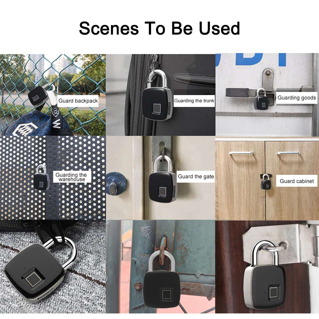 Remote Locking Lock APP Bluetooth Fingerprint Lock Quick Access Portable Security Lock Anti Theft Padlock
Remote Locking Lock APP Bluetooth Fingerprint Lock Quick Access Portable Security Lock Anti Theft Padlock