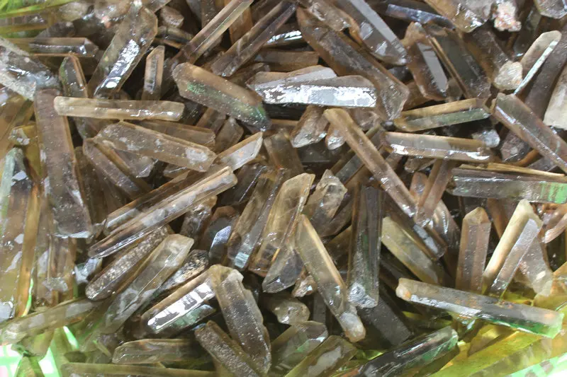 1 кг (2.2LB) Малый сырой натуральный дым кварца хрустальные точки семян минеральные