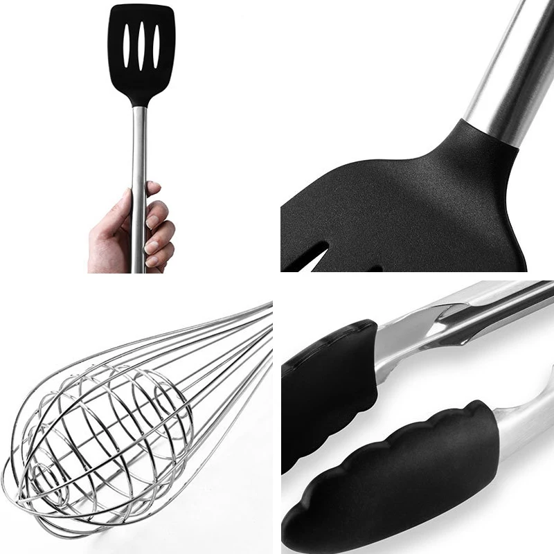 9pcs/set Silicone Cooking Tools Heat Resistant Utensils Non-stick Gadgets Spoon Spatula Egg Beaters Kitchen Accessories Supplies
9pcs/set Silicone Cooking Tools Heat Resistant Utensils Non-stick Gadgets Spoon Spatula Egg Beaters Kitchen Accessories Supplies
