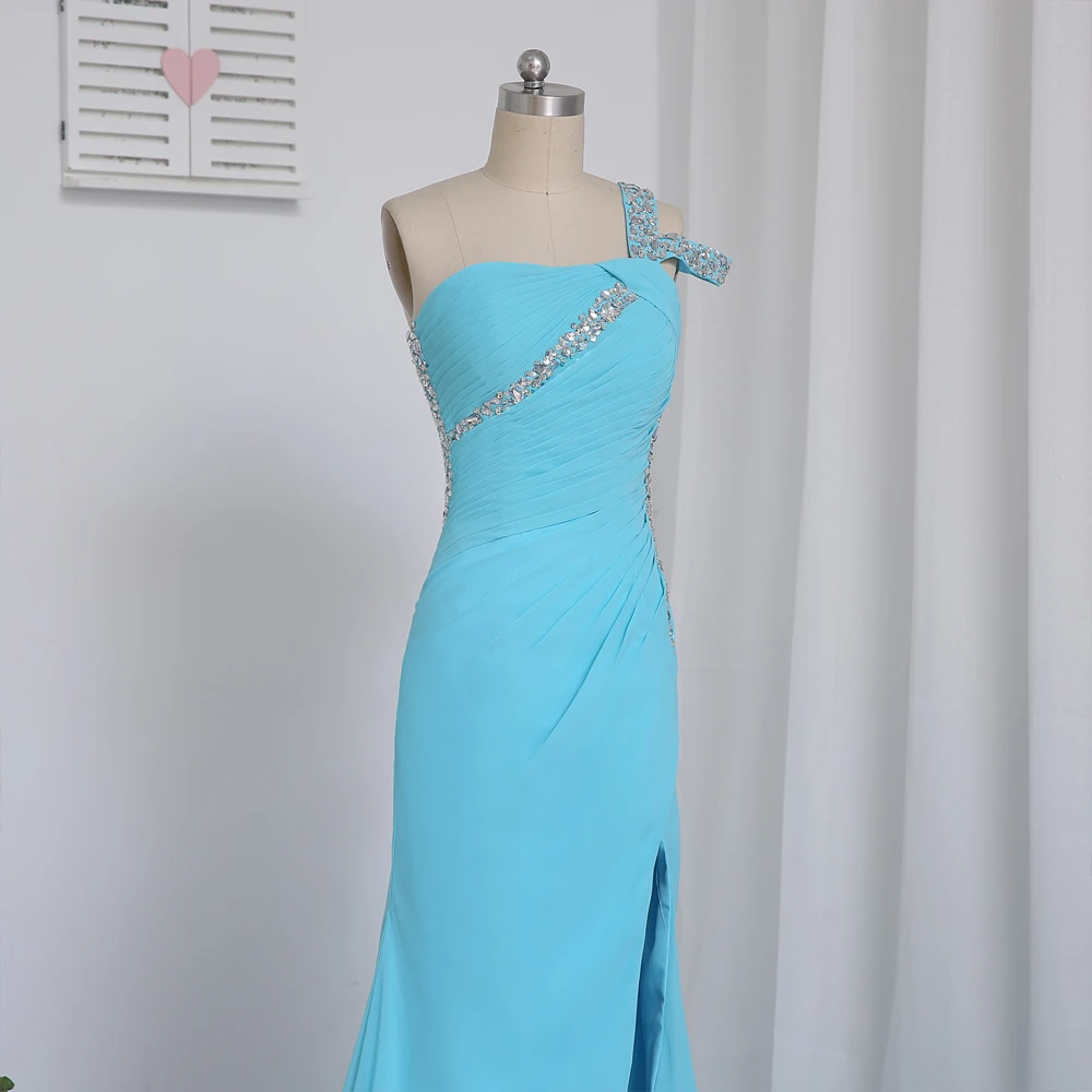 Sky Blue Prom Dresses Mermaid Open Back Beaded Crstals Sexy Slit Long Prom Gown Evening Dresses Evening Gown
Sky Blue Prom Dresses Mermaid Open Back Beaded Crstals Sexy Slit Long Prom Gown Evening Dresses Evening Gown