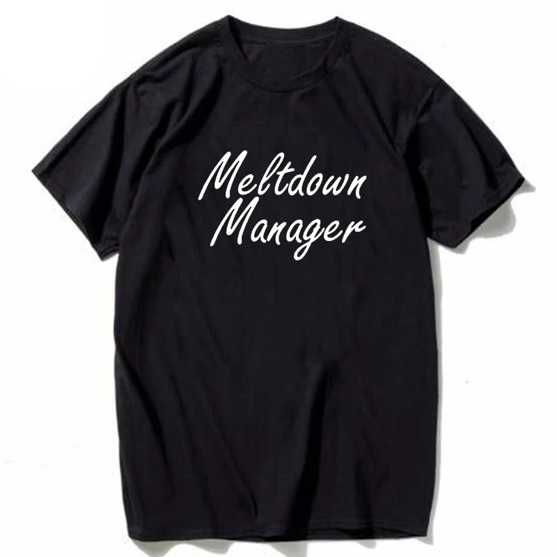 Футболка Love Manager спасательная рубашка для мамы Забавные топы унисекс серая