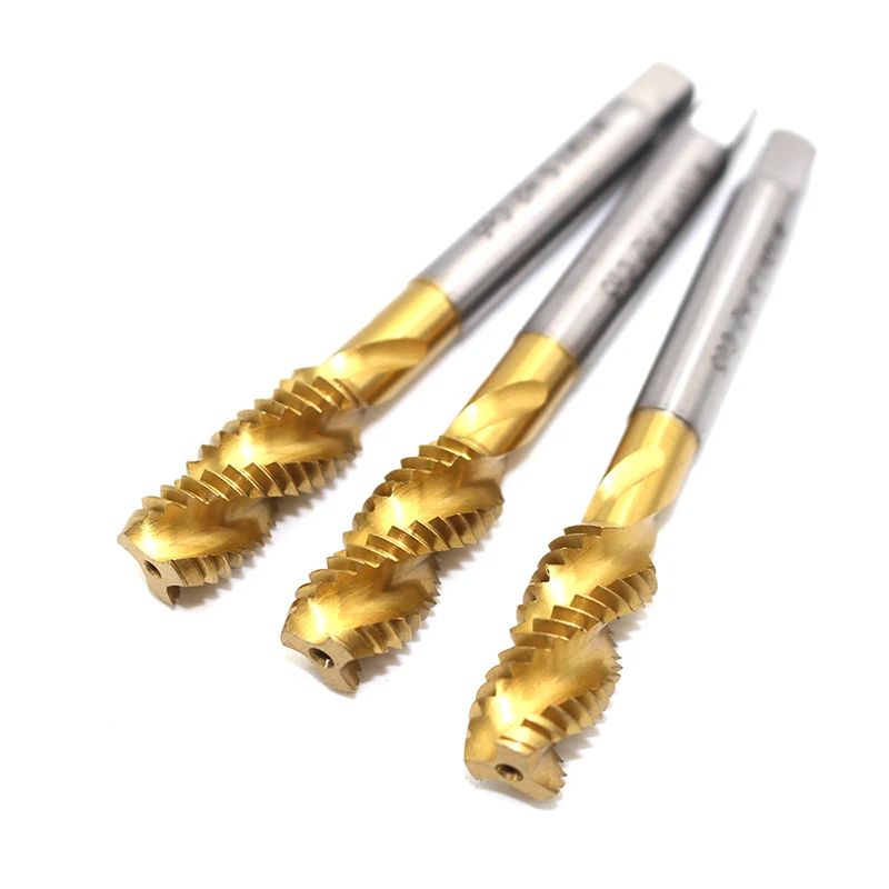 1PC Spiral Tap Titanium Plating HSS Cobalt Metric Tap M3 M4 M5 M6 M8 M10 M11 M12 Machine Tool High Speed Steel Screw Tap
1PC Spiral Tap Titanium Plating HSS Cobalt Metric Tap M3 M4 M5 M6 M8 M10 M11 M12 Machine Tool High Speed Steel Screw Tap