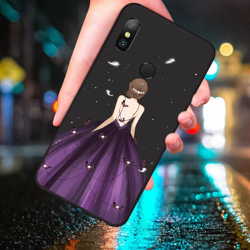 Силиконовый чехол ASINA для Xiaomi A2 Lite роскошный 3D рельефный платья противоударный