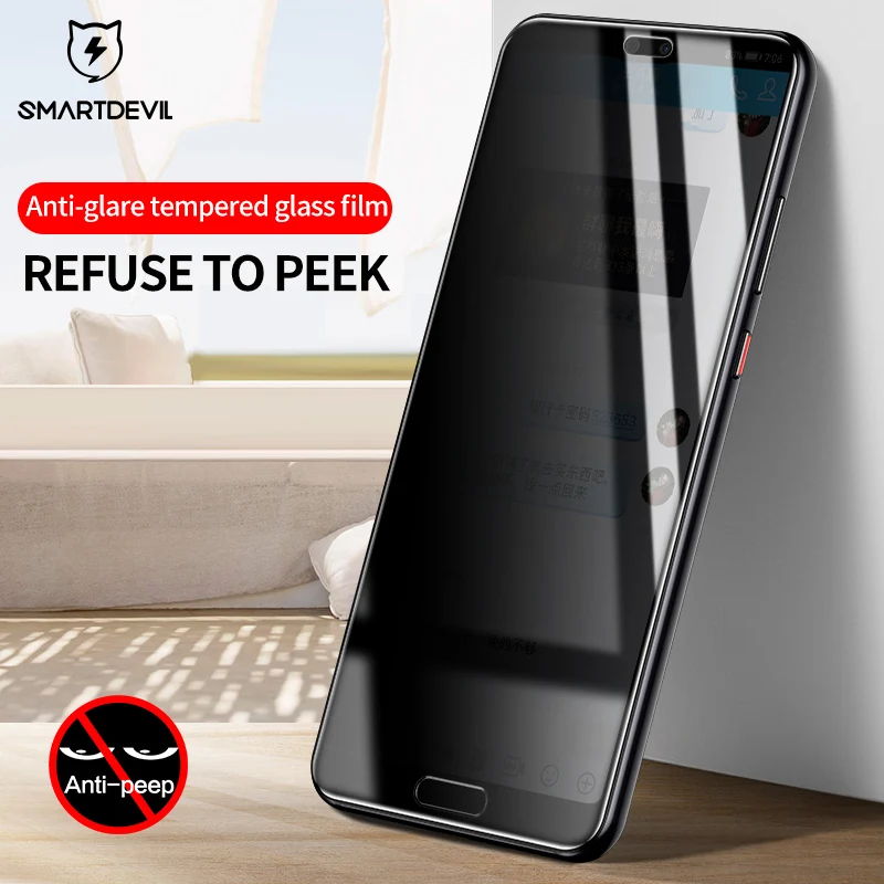 Защита экрана SmartDevil для защиты от конфиденциальности Huawei Mate 20 Pro 3D полное