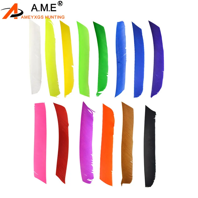 50Pcs Archery Fletches Arrow Natural Feathers 14 Color Turkey Feather For Compound Recurve Bow Hunting Shooting Accessories
50Pcs Archery Fletches Arrow Natural Feathers 14 Color Turkey Feather For Compound Recurve Bow Hunting Shooting Accessories