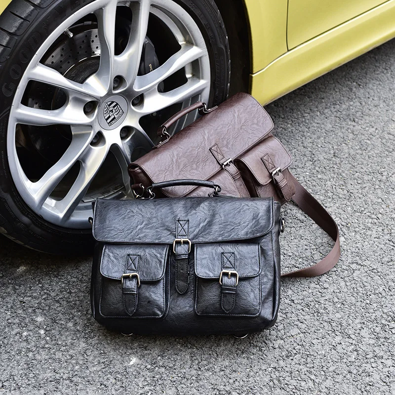 New Fashion Business Men's Handbags Pu Leather Male Shoulder Bag Vintage Crossbody Boy Luxury Brand Messenger Briefcase Bags
New Fashion Business Men's Handbags Pu Leather Male Shoulder Bag Vintage Crossbody Boy Luxury Brand Messenger Briefcase Bags