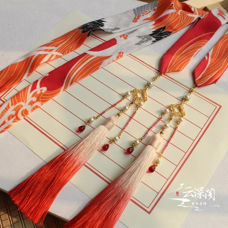 Red flame flamingo ancient crane tassel, tassel Hanfu hair band ancient style hair accessories headdress
Red flame flamingo ancient crane tassel, tassel Hanfu hair band ancient style hair accessories headdress
