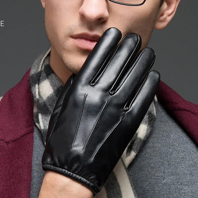 Autumn Winter Men Outdoor Gloves PU Leather Thin Touches Screen Keep Warm Police Search Driver Man Full Finger Glove
Autumn Winter Men Outdoor Gloves PU Leather Thin Touches Screen Keep Warm Police Search Driver Man Full Finger Glove