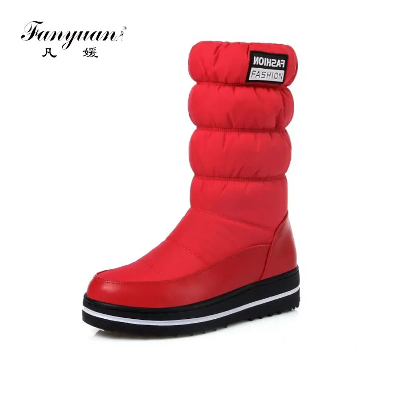 fanyuan Plus size 35-44 new snow boots women warm cotton down shoes waterproof boots fur platform mid calf boots black
fanyuan Plus size 35-44 new snow boots women warm cotton down shoes waterproof boots fur platform mid calf boots black