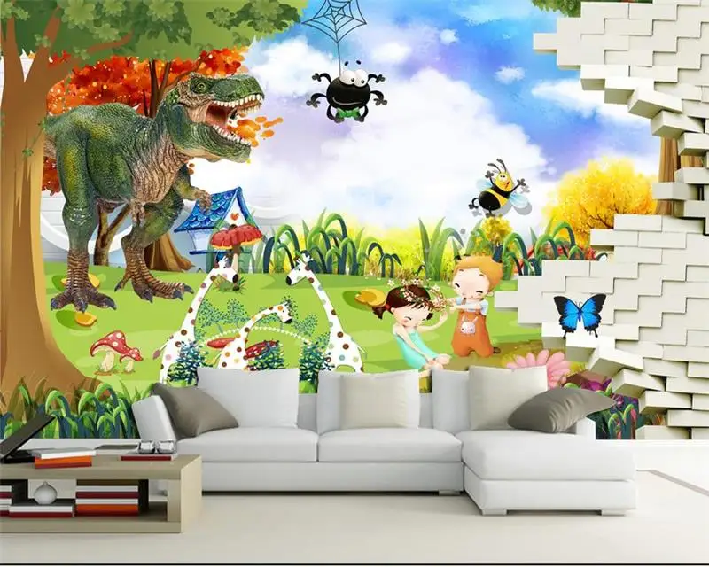Custom 3d photo wallpaper living room bed room mural dinosaur brick wall kids park picture home decor sofa TV backdrop wallpaper
Custom 3d photo wallpaper living room bed room mural dinosaur brick wall kids park picture home decor sofa TV backdrop wallpaper