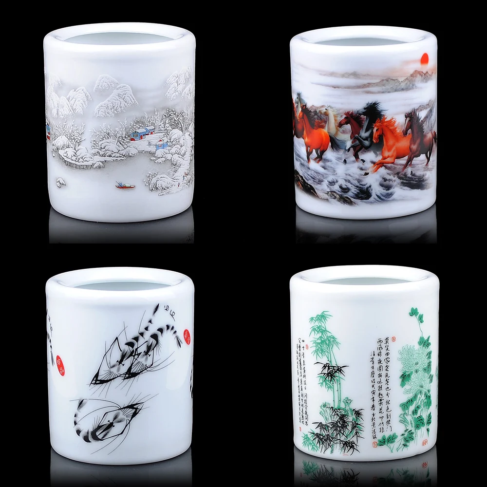Jingdezhen ceramics fashion desk ornaments gift pen the "scholar's four jewels" study
Jingdezhen ceramics fashion desk ornaments gift pen the "scholar's four jewels" study
