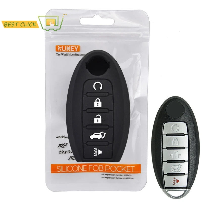 5 Button Silicone Car Key Case For Nissan Rouge Maxima Altima Sentra Murano Qashqai Cover Keyless Remote Fob Shell Skin Holder
5 Button Silicone Car Key Case For Nissan Rouge Maxima Altima Sentra Murano Qashqai Cover Keyless Remote Fob Shell Skin Holder