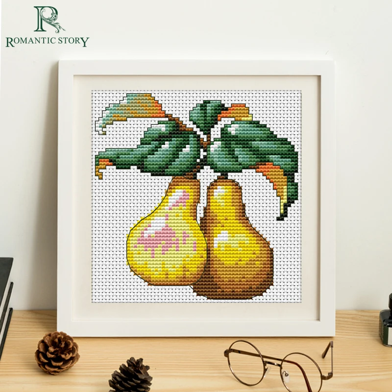 Embroidery,Paintings,Needlework,Cross stitch kits,fruit pear,DIY Cross-stitch,thread embroidery,Romantic Story 2062
Embroidery,Paintings,Needlework,Cross stitch kits,fruit pear,DIY Cross-stitch,thread embroidery,Romantic Story 2062
