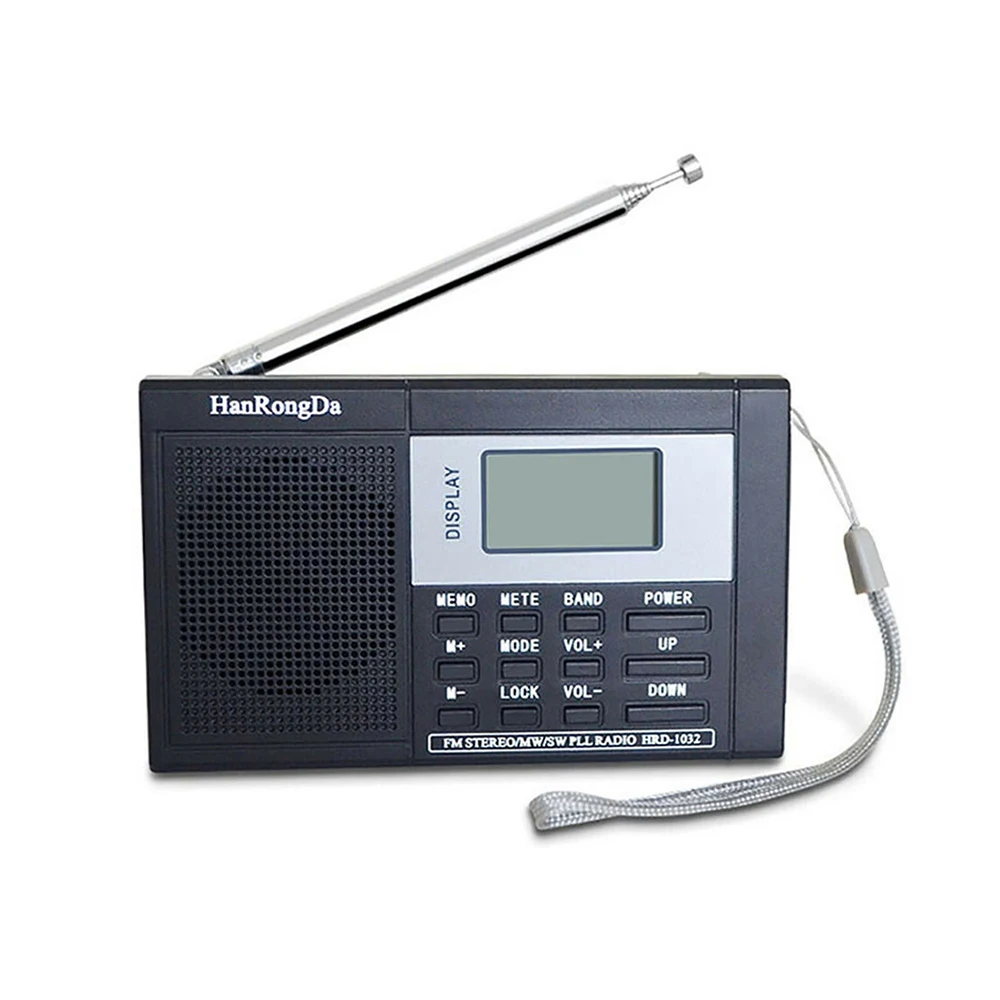 Портативный Полнодиапазонный цифровой тюнер MW/AM/FM/SW мультиполосный стерео