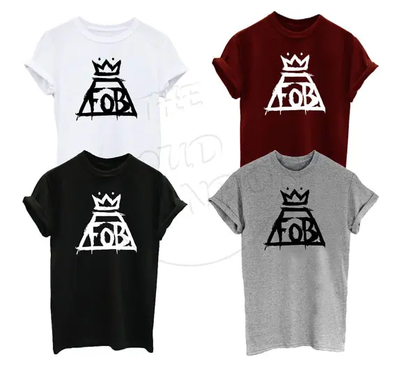 Fall Out Boy FOB Music Tour Indie Rock N Roll Crown Logo Men's Women's Unisex Clothing Top Tee Tshirt More Size and Colors-A244
Fall Out Boy FOB Music Tour Indie Rock N Roll Crown Logo Men's Women's Unisex Clothing Top Tee Tshirt More Size and Colors-A244