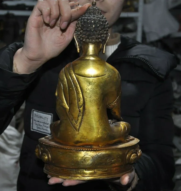 wedding decoration 12" Tibet Bronze Gilt Buddhism Shakyamuni Sakyamuni Medicine Buddha statue
wedding decoration 12" Tibet Bronze Gilt Buddhism Shakyamuni Sakyamuni Medicine Buddha statue