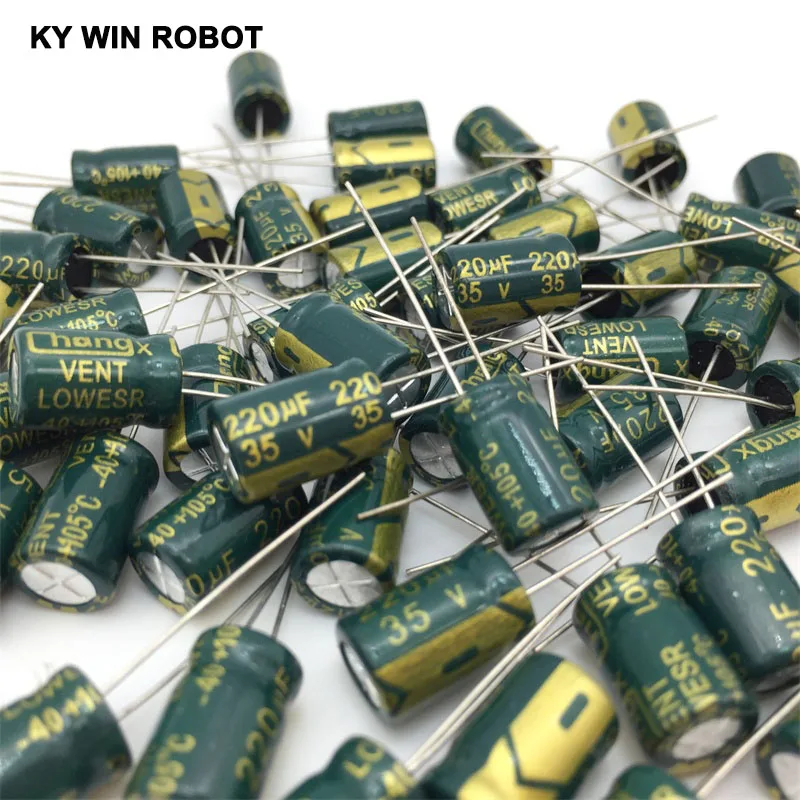 100pcs 220uF 35V 105C Electrolytic Capacitor 35V 220UF 8x12mm Aluminum Electrolytic Capacitor
100pcs 220uF 35V 105C Electrolytic Capacitor 35V 220UF 8x12mm Aluminum Electrolytic Capacitor