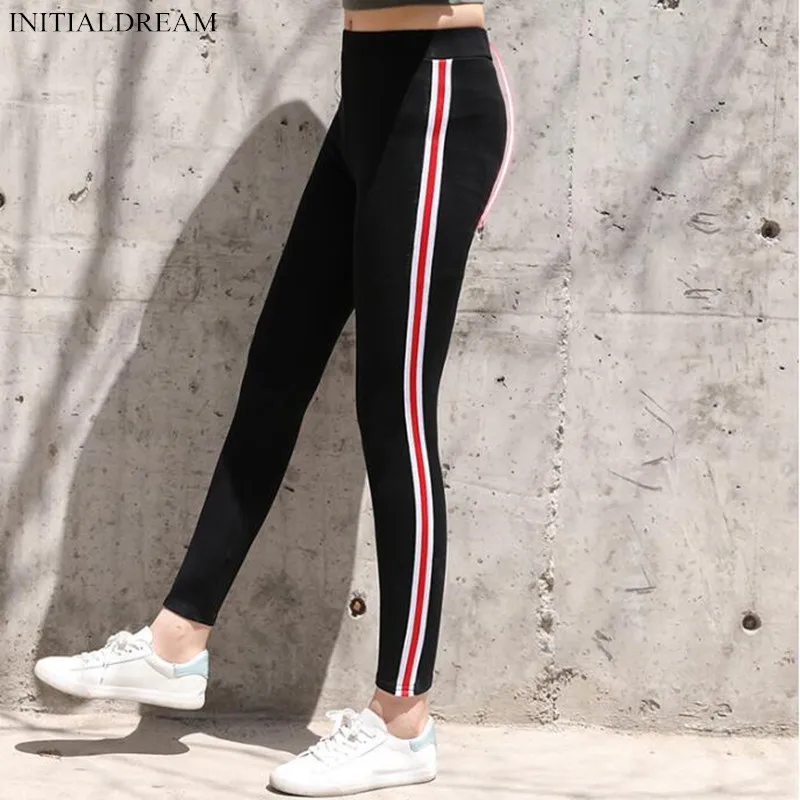 New 2020 Autumn Women Cotton Side Stripe Leggings High Waist Gothic Fitness Leggings Sporting Pants Casual Women's Trousers
New 2020 Autumn Women Cotton Side Stripe Leggings High Waist Gothic Fitness Leggings Sporting Pants Casual Women's Trousers