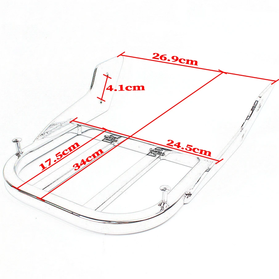 Sissy Bar Luggage Rack For Honda VTX1300C 2002-2006 VTX1800F 2005-2011 VTX1800C 2002-2011 Chrome
Sissy Bar Luggage Rack For Honda VTX1300C 2002-2006 VTX1800F 2005-2011 VTX1800C 2002-2011 Chrome