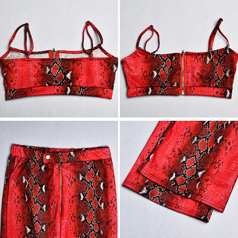 2019 New Snake Print Zipper Sexy Women Jumpsuit Two Piece Spaghetti Strap Backless Rompers Womens Jumpsuit Beach Casual Playsuit
2019 New Snake Print Zipper Sexy Women Jumpsuit Two Piece Spaghetti Strap Backless Rompers Womens Jumpsuit Beach Casual Playsuit