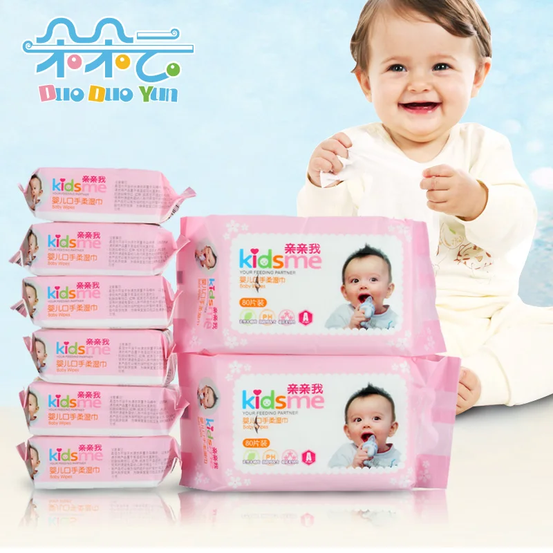 Фото Thick Cleansing Wipes Baby Special Pack 80 +25 pumping * 2 6 pack package | Мать и ребенок
