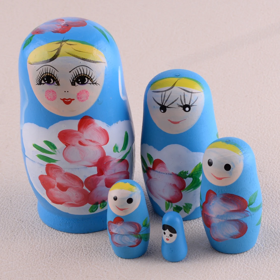 5PCS Wood Russian Nesting Babushka Matryoshka Toy Gifts Wooden Purely Hand Painted Dolls
5PCS Wood Russian Nesting Babushka Matryoshka Toy Gifts Wooden Purely Hand Painted Dolls