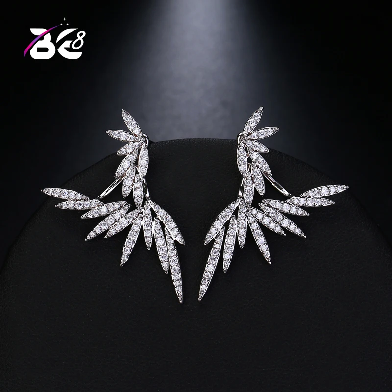 Be 8 High Quality Sparkly AAA+ Cubic Zirocnia Statement Earring Leaf Shaped Stud Earrings for Wowen Birthday Gifts E529
Be 8 High Quality Sparkly AAA+ Cubic Zirocnia Statement Earring Leaf Shaped Stud Earrings for Wowen Birthday Gifts E529